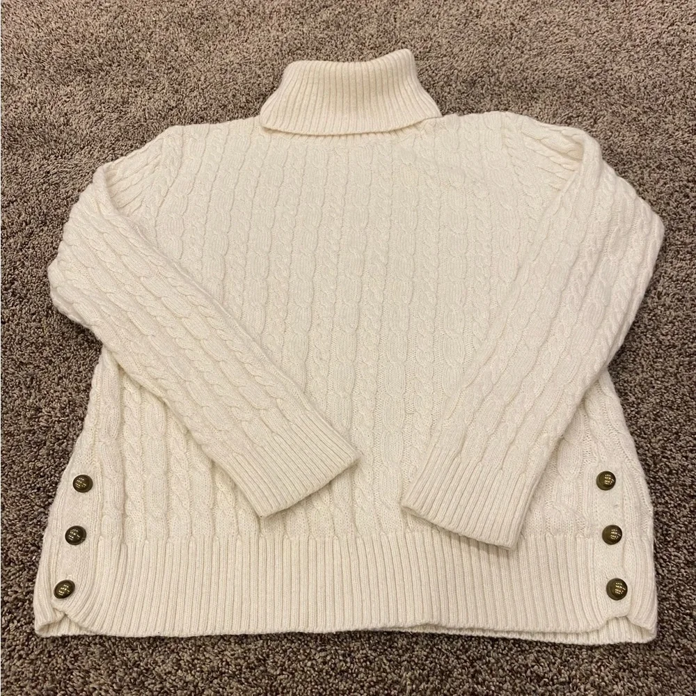 Zara Knits | Turtleneck | Cable Knit | Sweater | Size L - Picture 5 of 5